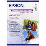 Epson Premium Glossy Photo Paper 255 g, A3 - 20 arkkia